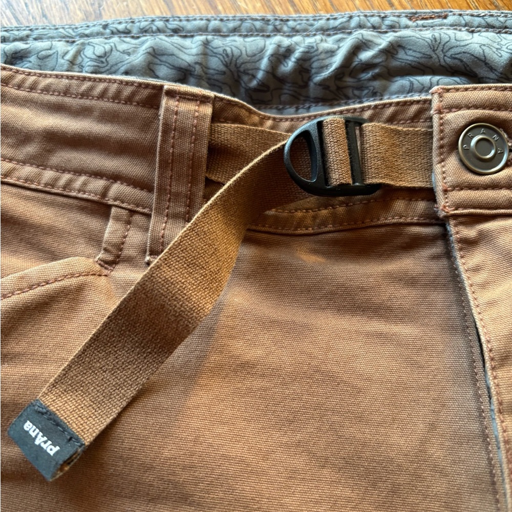 Prana Brown Chinos with Sturdy Cotton Blend